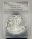 1989 American Silver Eagle Dollar Anacs MS69 Oz Fine #21813. Fixed Price $149.00.