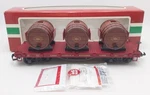 Lgb 41693 Scale Lg&b Flatcar With Barrels Ex/box. Fixed Price $83.19.