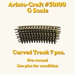 Aristo-craft ART-30100 G Scale Brass Curved Track 4' Diameter 7 Pieces. Fixed Price $39.99.