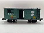 New Bright #246 973 Burlington Northern Frisco Nyc Lines Box Car. Fixed Price $26.99.