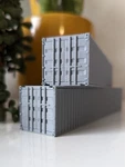 Set Of 2 - Ho Scale 40' Ft Shipping Containers Train Freight Car Piko Stacking. Fixed Price $12.99.