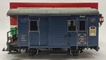 Lgb 1985 Scale Blue Postal Car (metal Wheels) Ex/box. Fixed Price $65.79.
