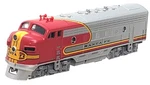 N Kato 176-2121 F7A Atsf Diesel Locomotive #40 (tested) W/rapido Cplrs #1. Fixed Price $129.95.