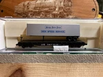 Atlas Scale Nickel Plate Road Piggyback Flatcar With 40' Trailer Load. Fixed Price $22.95.