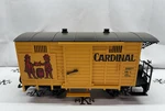 Lgb 4034 Cardinal Beer Boxcar Wagon New With Sleeve Scale. Fixed Price $49.99.