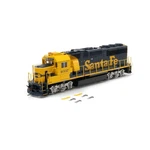 Athearn 1132 Ho Santa Fe GP60 Soundtraxx Econami Dcc & Rd# 4037. Fixed Price $239.99.