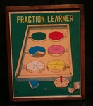 Homeschool Math Vtg Shackman Ny Wood Box Fraction Learning - Japan. Fixed Price $15.00.