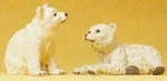 Preiser 47523 Animals - Polar Bear Cubs Figures (set Of 2). Fixed Price $19.93.