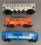 3X Lot Hoppers Vgn #2610 Gihx #1503 Conrail #433165 HO5537. Fixed Price $11.71.