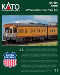 Kato 106086 Scale Union Pacific Up Excursion Train Seven Car Set 106-086. Fixed Price $196.45.