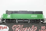 Atlas Classic Ho Scale Bn Burlington Northern Alco C425 Diesel Locomotive #4252. Fixed Price $138.00.