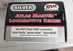 Atlas Silver Ho Ge C40-8 Dash 8-40C Union Pacific Up #9209 Dc Led. Fixed Price $125.00.