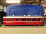 Lgb 3068 Rhb Type Wr 3815 Dining/restaurant Car W/diners & Lights *g-scale*. Fixed Price $225.00.
