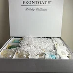 Frontgate Holiday Collection Box Set Of 60 Glass Christmas Ornaments Blue White. Fixed Price $440.00.