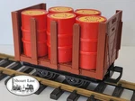 Scale Lgb 4045 Mini Flat Car End Bulkheads & Red Shell Oil Drums New Nib. Fixed Price $69.95.