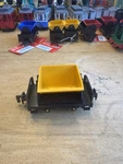 Vintage Lehmann Gnomy Yellow Dump Train Car #998 Western Germany Friction Toy. Fixed Price $14.99.