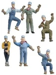 Woodland Engineers (6) - Scale Model Railroad Figure #2733. Fixed Price $25.27.