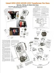 Lionel 1033 1032M 1232 Transformer Documentation. Fixed Price $7.95.