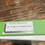 Overland Models Union Pacific Veranda Turbine Ho Brass Locomotive With Tender. Fixed Price $2400.00.