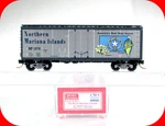 Scale **northern Mariana Islands* Box Car, Mp 1978 - Micro Trains Special Run. Fixed Price $59.95.