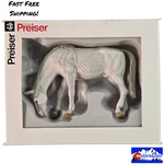 Preiser Elastolin 47023 Grazing Horse Figure Scale 1:25 Lgb White Diorama Nos. Fixed Price $29.96.