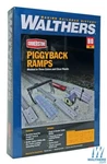 Walthers 933-4048 Piggyback Ramps Kit Ho Scale Train. Fixed Price $29.99.