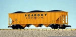 G Scale Model Usa Trains R14019 Peabody 3-BAYCOAL Hopper #6633 Box. Fixed Price $135.00.