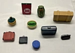 Lgb Big Train #5029 Railway Cases And Luggage Accessories 10 Pc Set Nos. Fixed Price $36.00.