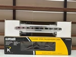 O Scale 3 Rail K-line Extruded Aluminum Silver Pass & Rg Sleeper Car Nib. Fixed Price $199.95.