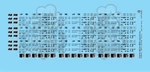 Generic Modern 50' Boxcar Data Only Black Solid Font Ho Scale Decal Set. Fixed Price $12.97.