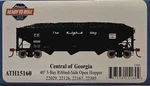 Athearn Scale 40' 3 Bay Ribbed Side Open Hopper Central Of Georgia ATH15160. Fixed Price $129.99.