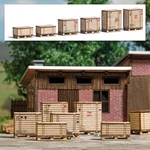 Busch 1811 Ho Scale Wood Pallets & Crates Laser-cut Kit. Fixed Price $26.99.