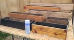 Custom Madenatural Cedar Wood Planter Window Box Sflower Gardening Charred Usa. Fixed Price $160.00.