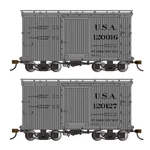 Bachmann 26554 18 Ft. Car W/ Murphy Roof - Usa #120016 & 120127 (2/BOX). Fixed Price $98.00.