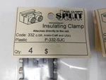 Split Jaw Scale Track Insulting Rail Clamps 4 Each New One Pack. Fixed Price $10.95.