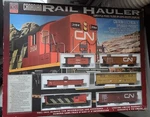 2007 True Line Trains Canadian Rail Hauler Ho Set, RS-18 Locomotive Proto 2000. Fixed Price $581.09.