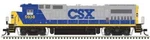 Atlas 10004346 Ho Dash 8-40B Csx #5945 Front Ditch Lights Standard Dcc Ready. Fixed Price $159.95.