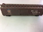 Weathered Con-cor Union Pacific Box Car Up 176401 Scale Trains. Fixed Price $6.39.