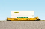 Usa Trains Intermodal Flat Car With Containers - R17104 Ttx Yellow #4. Fixed Price $239.95.