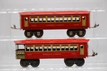 Gauge Red Passenger #1690 Car & #1691 Observation Tin Litho Lionel Lines. Fixed Price $127.49.