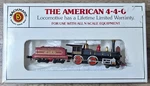 Vintage Bachmann, Gauge "the American" 4-4-0 Steam Locomotive Model (F14). Fixed Price $59.99.
