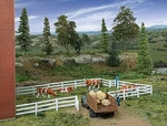 Walthers-acc 3-RAIL Farm Fence Kit Ho Scale Model Railroad Building Accessory. Fixed Price $12.41.