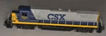N Scale Locomotive Csx Ge Dash 8-40B From Hallmark Models Brass, Lot #33. Fixed Price $150.00.