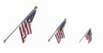 New Woodland Wall Mount Scale Large Us Flag JP5955. Fixed Price $17.24.