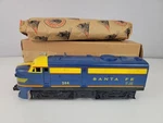 Lionel Postwar 204 (p). Santa Fe Alco Diesel Locomotive W/box & Wrapping Paper. Fixed Price $225.00.