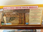 Boulder Creek Timber Deck Bridge - Ho Scale Wooden Kit 3052 New Oop. Fixed Price $76.95.