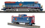 Mth 30-21327-1 North Pole Christmas ES44AC Diesel & 30-77413 Caboose W/ Leds New. Fixed Price $625.00.