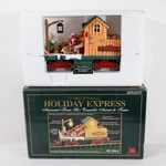 New Bright The Holiday Express Animated Train Log Mill Wood Car 384-4 Tested. Fixed Price $50.00.