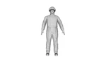 Printle Homme 1228-FIREMAN Full Protective Suit Figure For Dioramas Train Sets. Fixed Price $14.40.