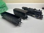 Gauge Lionel #1110 Steam Engine, Scout, & #1002 W/ Track 8 Curve - 4 Straight. Fixed Price $88.00.
